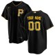 Men's Pittsburgh Pirates Nike Black Alternate Replica Custom Jersey