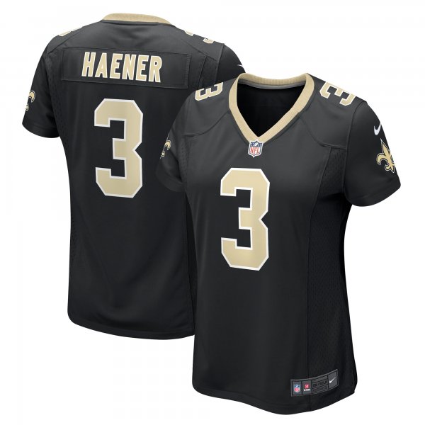 Women's New Orleans Saints Jake Haener Nike  Black Team Game Jersey