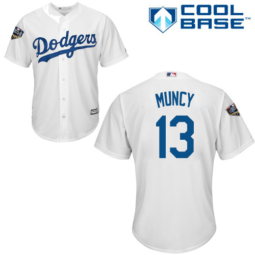 Men's Los Angeles Dodgers #13 Max Muncy Majestic Royal Light Blue 2018 Players' Weekend Jersey Jersey