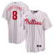 Youth Philadelphia Phillies #8 Nick Castellanos Nike Player White MLB Jersey