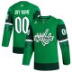 Men's Washington Capitals  adidas Kelly Green St. Patrick's Day Custom Jersey