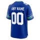 Men's Seattle Seahawks Nike Royal Throwback Custom Jersey