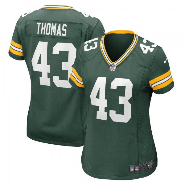 Women's Green Bay Packers Kiondre Thomas Nike Green Game Player Jersey