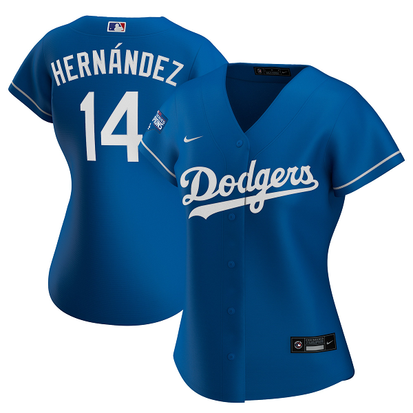 Enrique HernAndez Los Angeles Dodgers Nike Women's 2020 World Series Champions Alternate Player Jersey - Royal