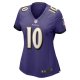 Women's Baltimore Ravens Arthur Maulet Nike  Purple  Game Jersey