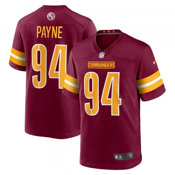 Men's Washington Commanders Da'Ron Payne Nike Burgundy Game Jersey