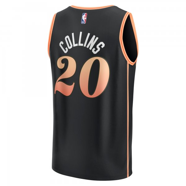 Men's Atlanta Hawks John Collins Fanatics Black Fastbreak Jersey - City Edition