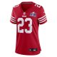 Women's San Francisco 49ers Christian McCaffrey Nike Scarlet Super Bowl LVIII Game Jersey