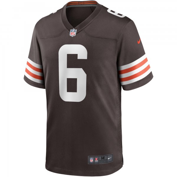 Men's Cleveland Browns Baker Mayfield Nike Brown Game Player Jersey