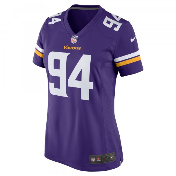 Women's Minnesota Vikings Dean Lowry Nike Purple Game Player Jersey