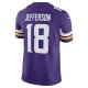 Men's Minnesota Vikings Justin Jefferson Nike Purple Vapor F.U.S.E. Limited Jersey