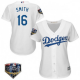 Women's Los Angeles Dodgers #16 Will Smith White Home Cool Base MLB Jersey