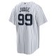 Men's New York Yankees Aaron Judge Nike White Home Replica Player Name Jersey