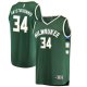 Men's Milwaukee Bucks Antetokounmpo Fanatics Green Fast Break Replica Player Jersey - Icon Edition