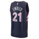 Men's Philadelphia 76ers Joel Embiid Fanatics Navy Fast Break Jersey - City Edition