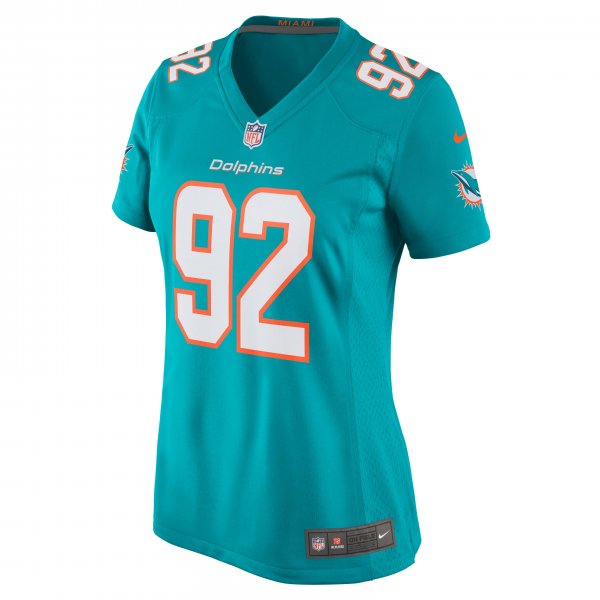 Women's Miami Dolphins Zach Sieler Nike Aqua Game Jersey