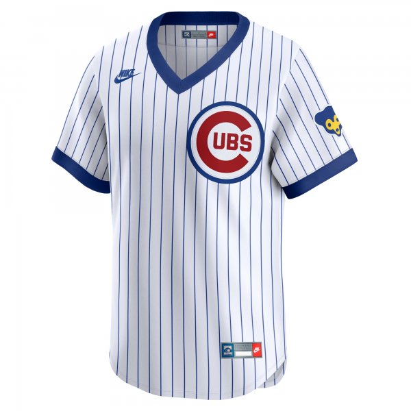 Men's Chicago Cubs Ryne Sandberg Nike White Throwback Cooperstown Limited Jersey