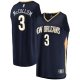 Men's New Orleans Pelicans C.J. McCollum Fanatics Navy Fast Break Replica Jersey - Icon Edition