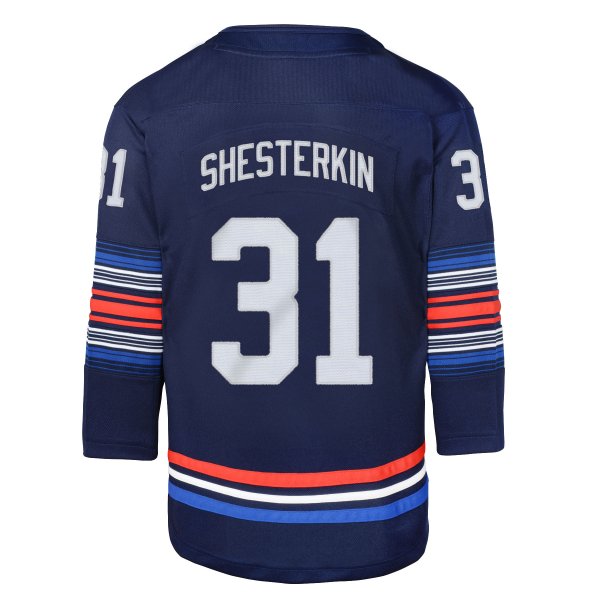 Youth New York Rangers Igor Shesterkin Navy Alternate Premier Player Jersey