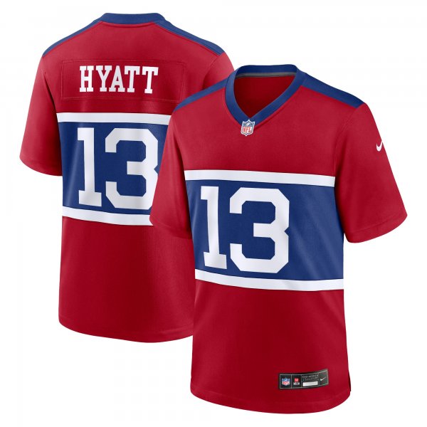 Youth New York Giants #13 Jalin Hyatt Nike Century Red Alternate Player Game Jersey