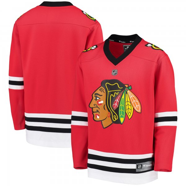 Youth Chicago Blackhawks Fanatics Red Home Replica Blank Jersey