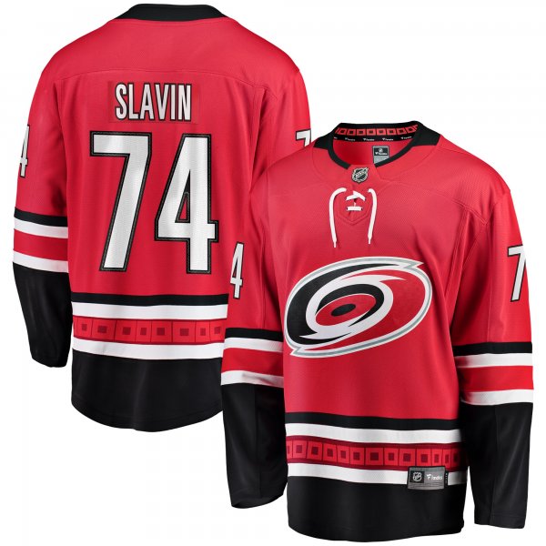 Men's Carolina Hurricanes Jaccob Slavin Fanatics Red Alternate Breakaway Player Jersey