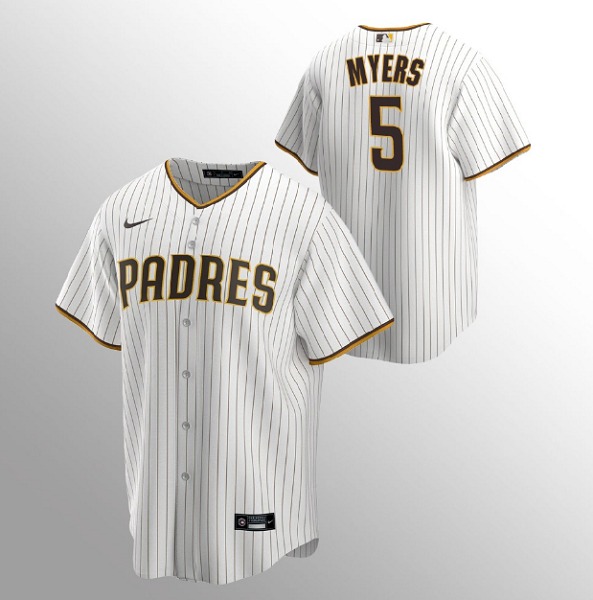 Men's San Diego Padres #5 Wil Myers Sand Brown MLB Home Jersey