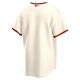 Men's San Francisco Giants Nike Cream Home Blank Replica Jersey