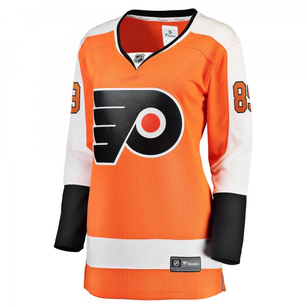 Women's Philadelphia Flyers Cam Atkinson Fanatics Orange Breakaway Player Jersey