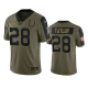 Indianapolis Colts Jonathan Taylor Olive 2021 Salute To Service Men's Limited NFL Jersey