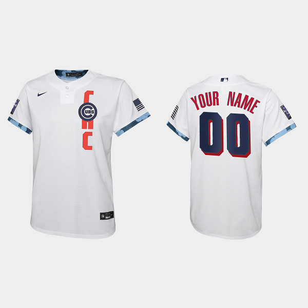 Youth Chicago Cubs Custom White 2021 MLB All-Star Game Jersey