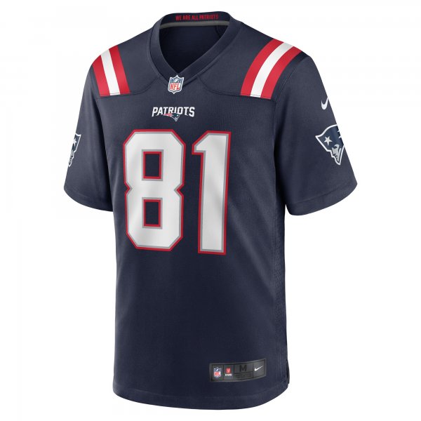 Men's New England Patriots Demario Douglas Nike  Navy  Game Jersey