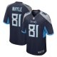 Men's Tennessee Titans Josh Whyle Nike  Navy Team Game Jersey