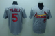 St. Louis Cardinals #5 Albert Pujols Stitched Grey MLB Jersey