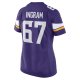 Women's Minnesota Vikings Ed Ingram Nike Purple Game Player Jersey