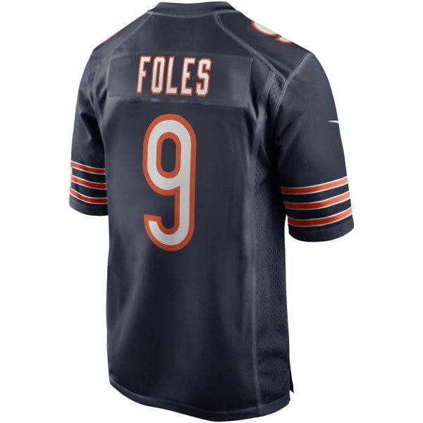 Men's Chicago Bears Nick Foles Nike Navy Game Player Jersey