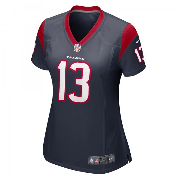 Women's Houston Texans Jason Verrett Nike  Navy  Game Jersey