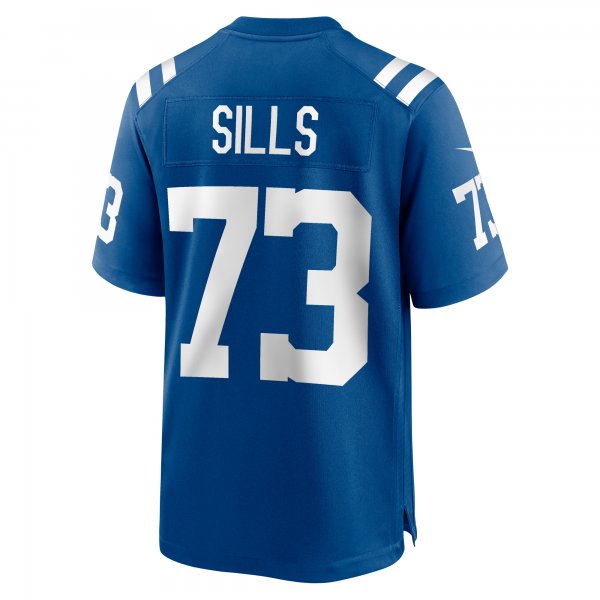 Men's Indianapolis Colts Josh Sills Nike  Royal Team Game Jersey