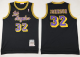 Mitchell And Ness Men's Los Angeles Lakers #32 Magic Johnson Black Throwback Stitched NBA Jersey