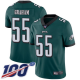 Philadelphia Eagles #55 Brandon Graham Midnight Green Team Color Men's Stitched NFL 100th Season Vapor Limited Jersey