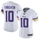 Nike Minnesota Vikings #10 Fran Tarkenton White Women's Stitched NFL Vapor Untouchable Limited Jersey