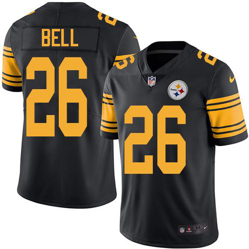 Nike Pittsburgh Steelers #26 Le'Veon Bell Black Youth Stitched NFL Limited Rush Jersey