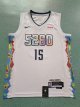 Men's #15 Nikola Jokic Denver Nuggets White City Edition Jersey