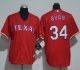 Texas Rangers #34 Nolan Ryan Red Cool Base Stitched Youth MLB Jersey