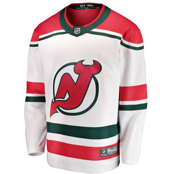 Men's New Jersey Devils Fanatics White Alternate Breakaway Jersey