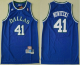 Men's Dallas Mavericks #41 Dirk Nowitzki Light Blue Hardwood Classics Soul Swingman Throwback Jersey