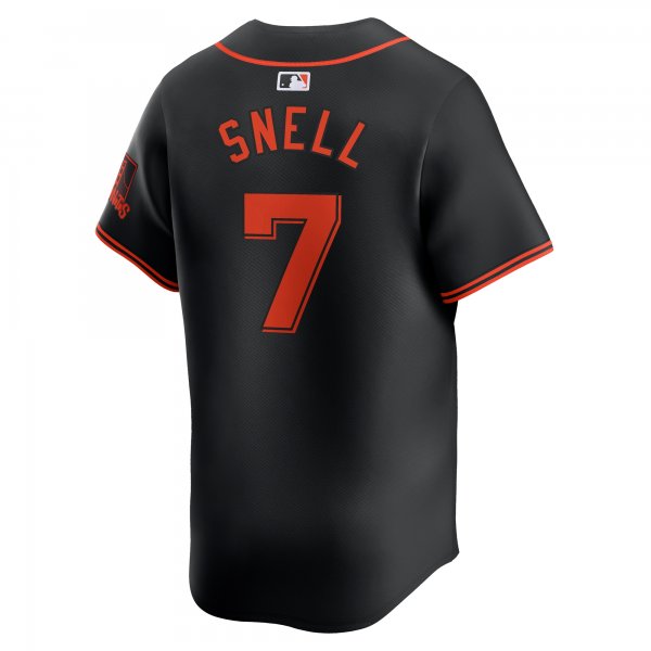 Men's San Francisco Giants Blake Snell Nike Black Alternate Limited Jersey