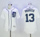 Detroit Tigers #13 Lance Parrish White Flexbase Collection Stitched MLB Jersey