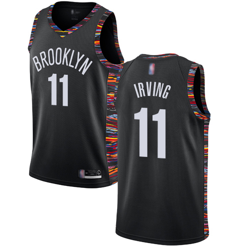 Brooklyn Nets #11 Kyrie Irving Black Youth NBA Swingman City Edition 2018/19 Jersey