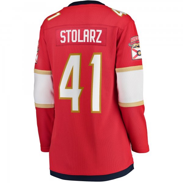 Women's Florida Panthers Anthony Stolarz Fanatics Red Home Breakaway Player Jersey